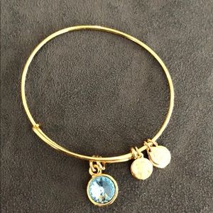Alex & Ani Aquamarine Bangle